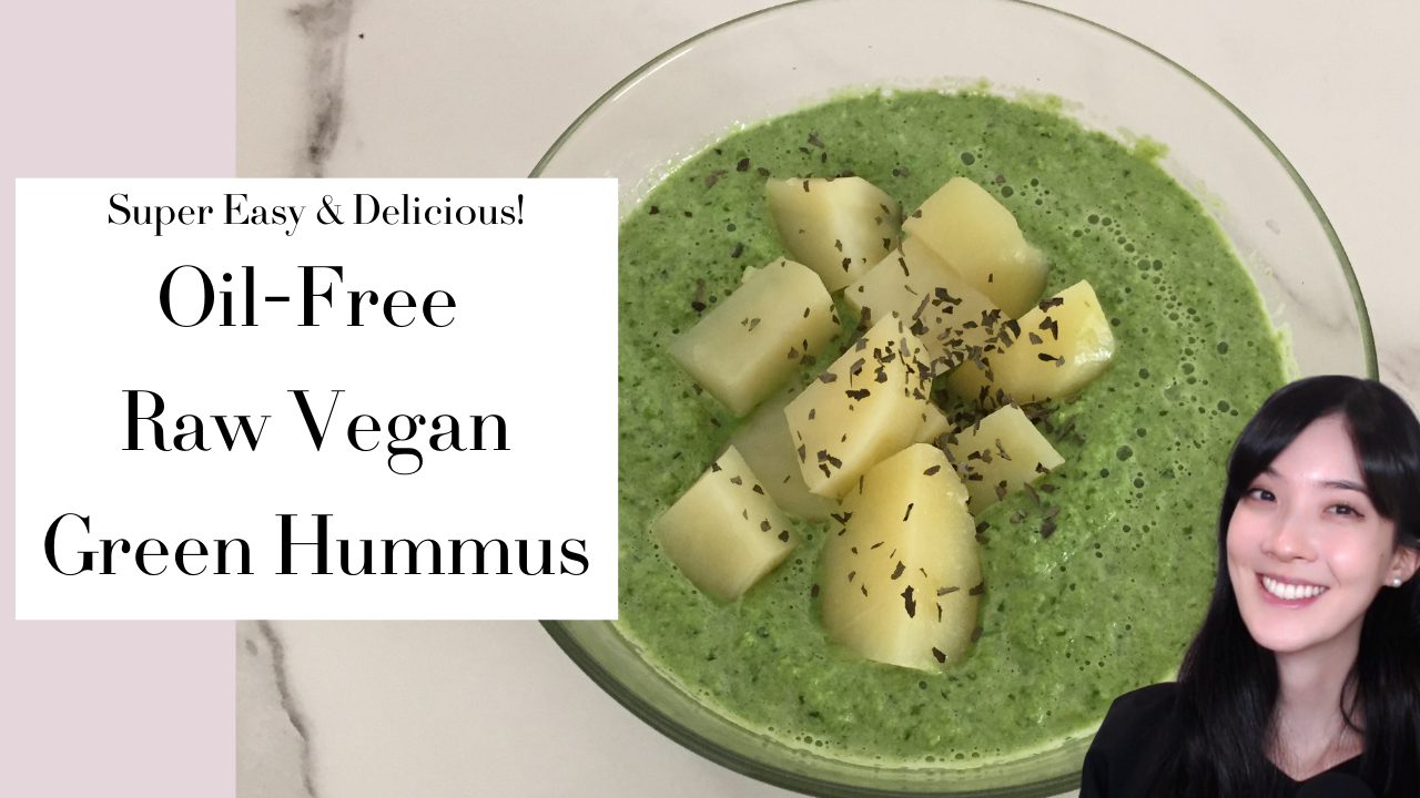 Most Fulfilling Beautiful Raw Vegan Green Hummus Salad Recipe You Will LOVE❤️