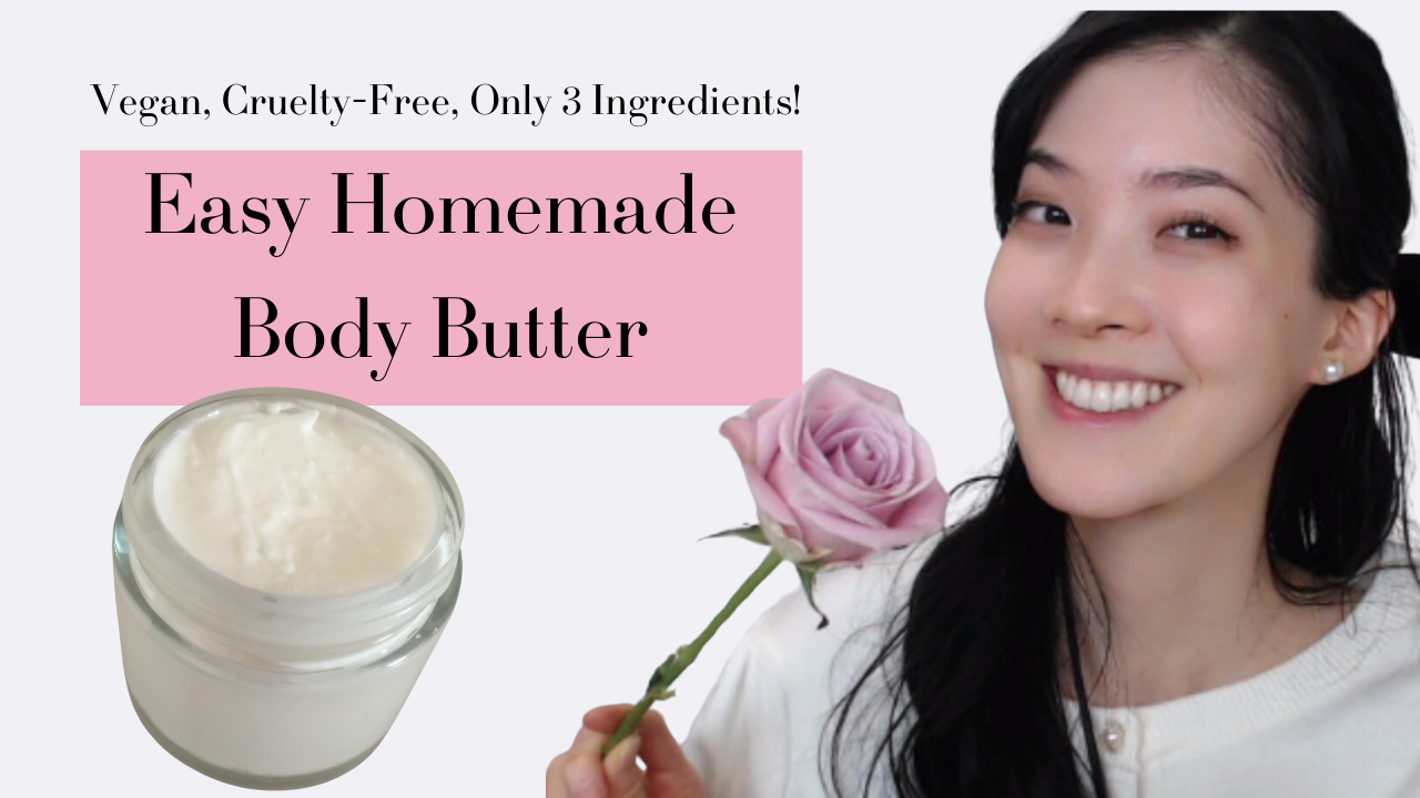 How to Create Your Own VEGAN Body Cream With Just 3 Ingredients! for Glowing Skin💖